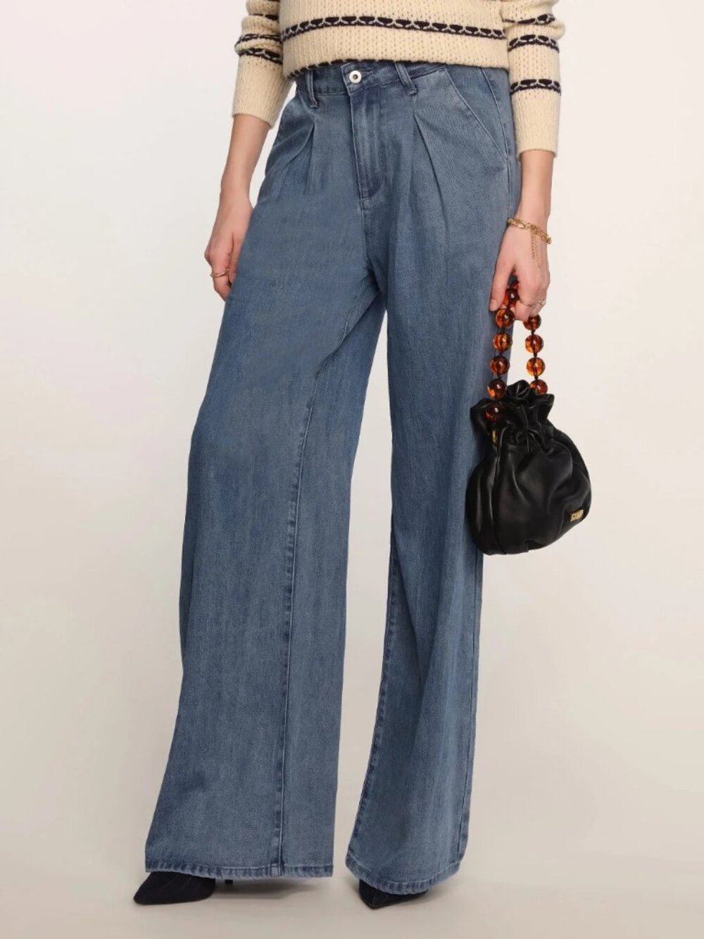 Smith Chambray Wide Leg Pant by Heartloom